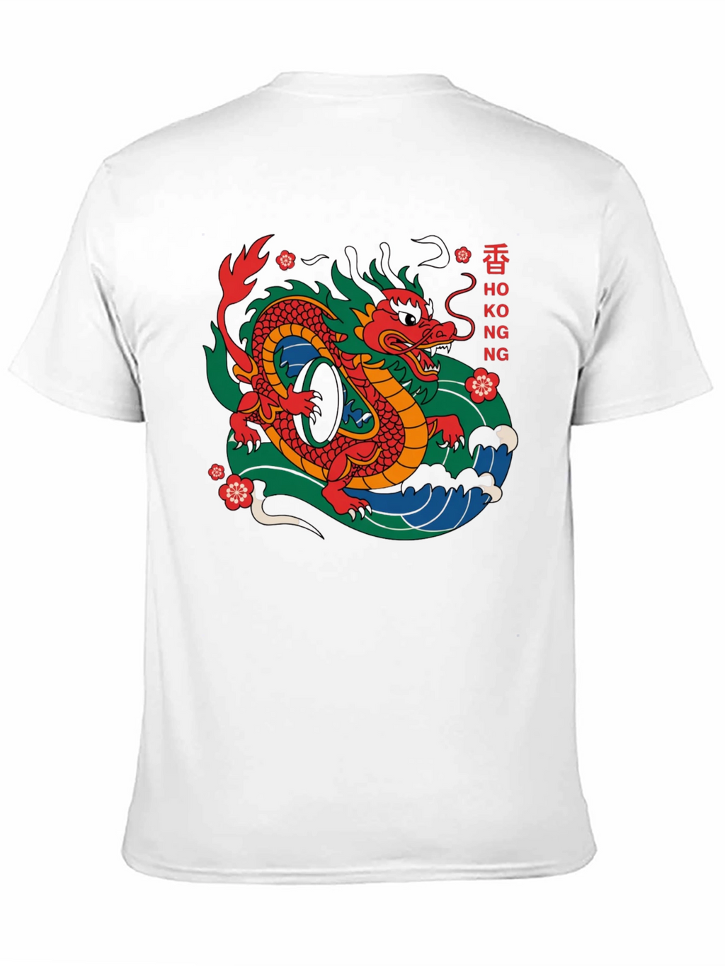 Hong Kong Dragon Graphic Tee - Urban Style