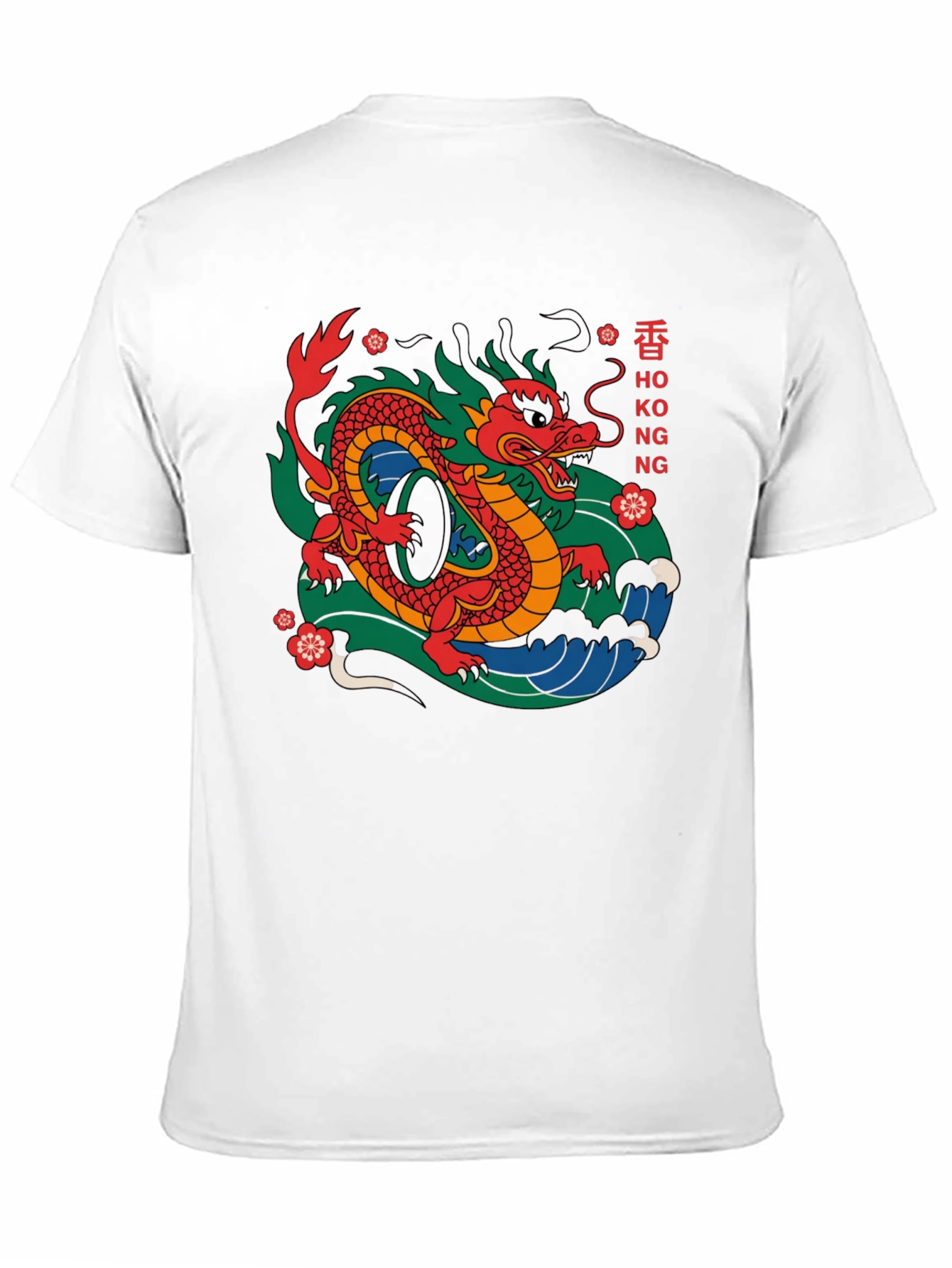 Hong Kong Dragon Graphic Tee - Urban Style