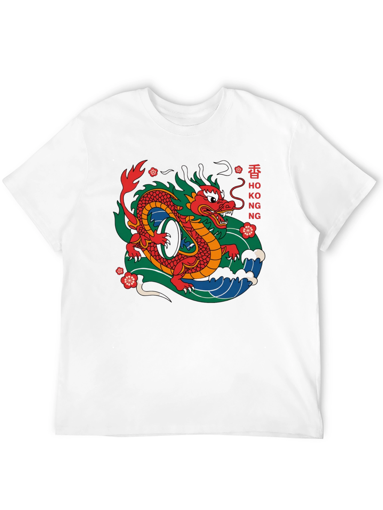 Hong Kong Dragon Graphic Tee - Urban Style
