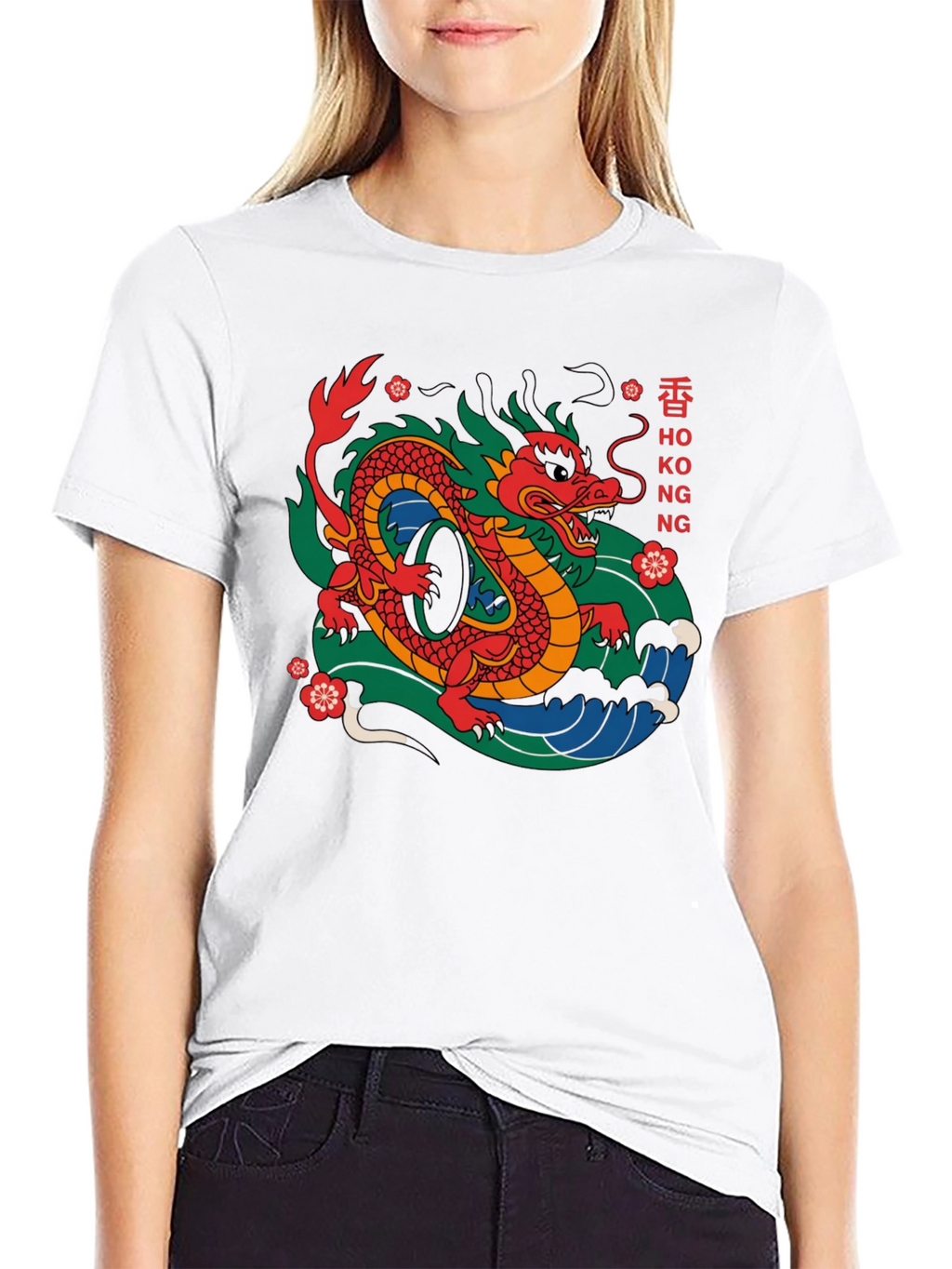 Hong Kong Dragon Graphic Tee - Urban Style