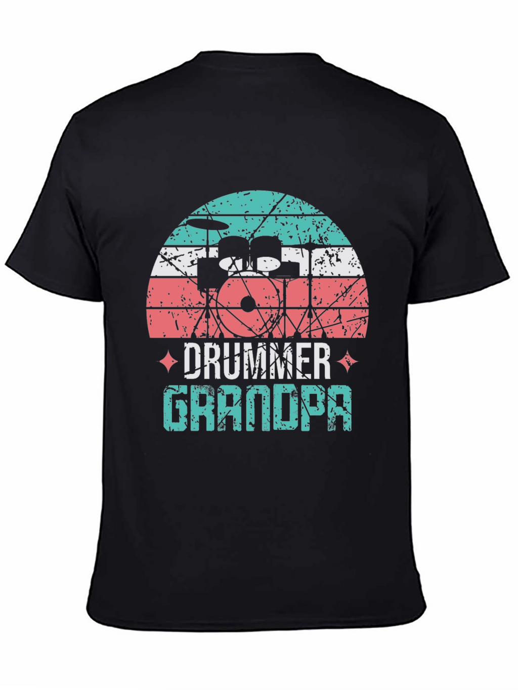 Drummer Grandpa T-Shirt - Music Lover Grandfather Tee