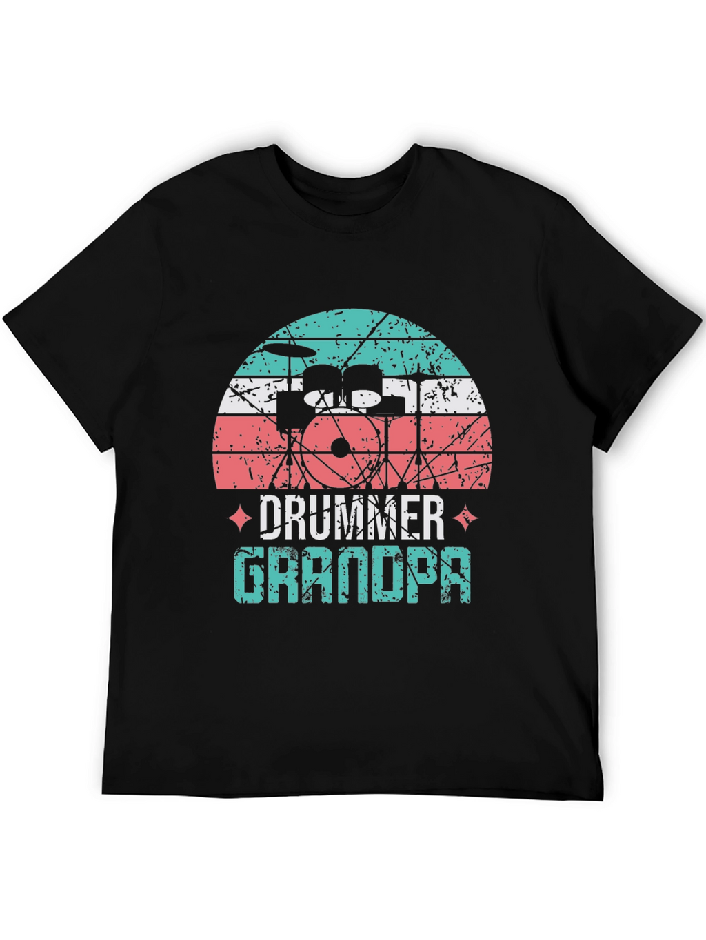 Drummer Grandpa T-Shirt - Music Lover Grandfather Tee
