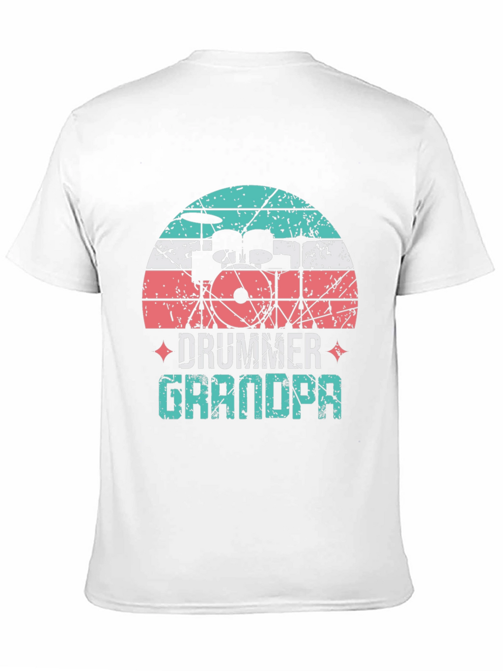 Drummer Grandpa T-Shirt - Music Lover Grandfather Tee
