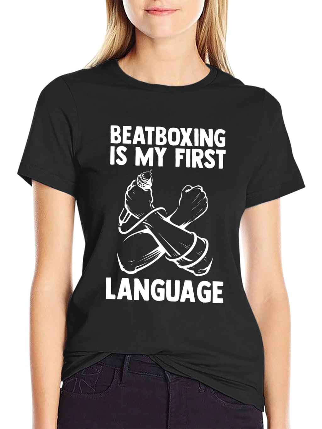 Beatboxing is My First Language Graphic Tee