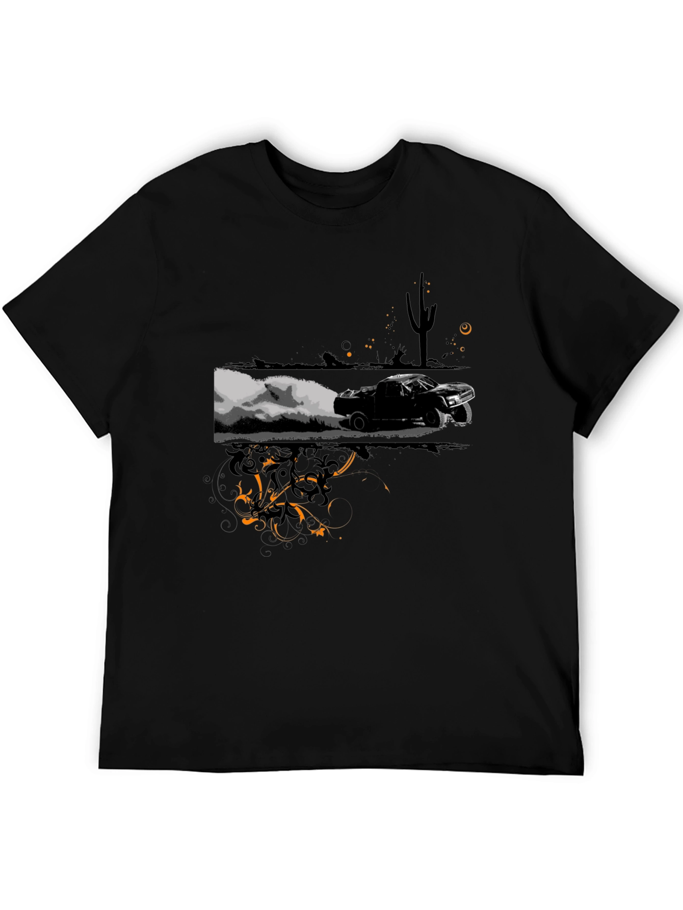 Desert Race Black Graphic Tee