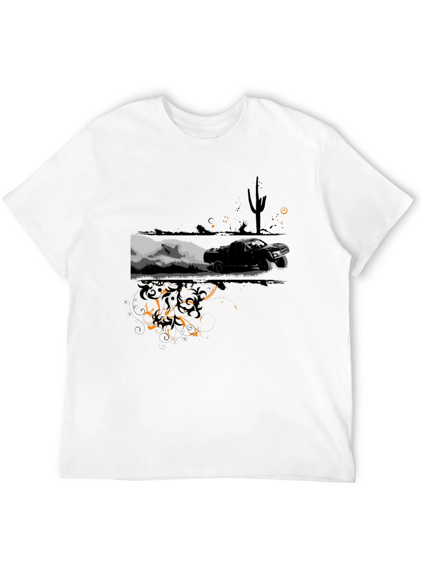 Desert Race Black Graphic Tee