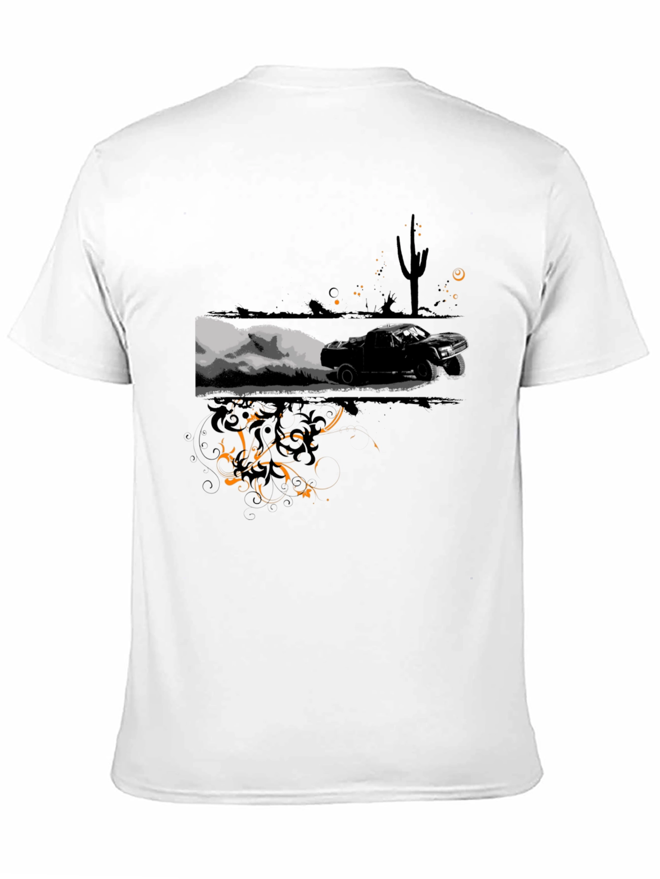 Desert Race Black Graphic Tee