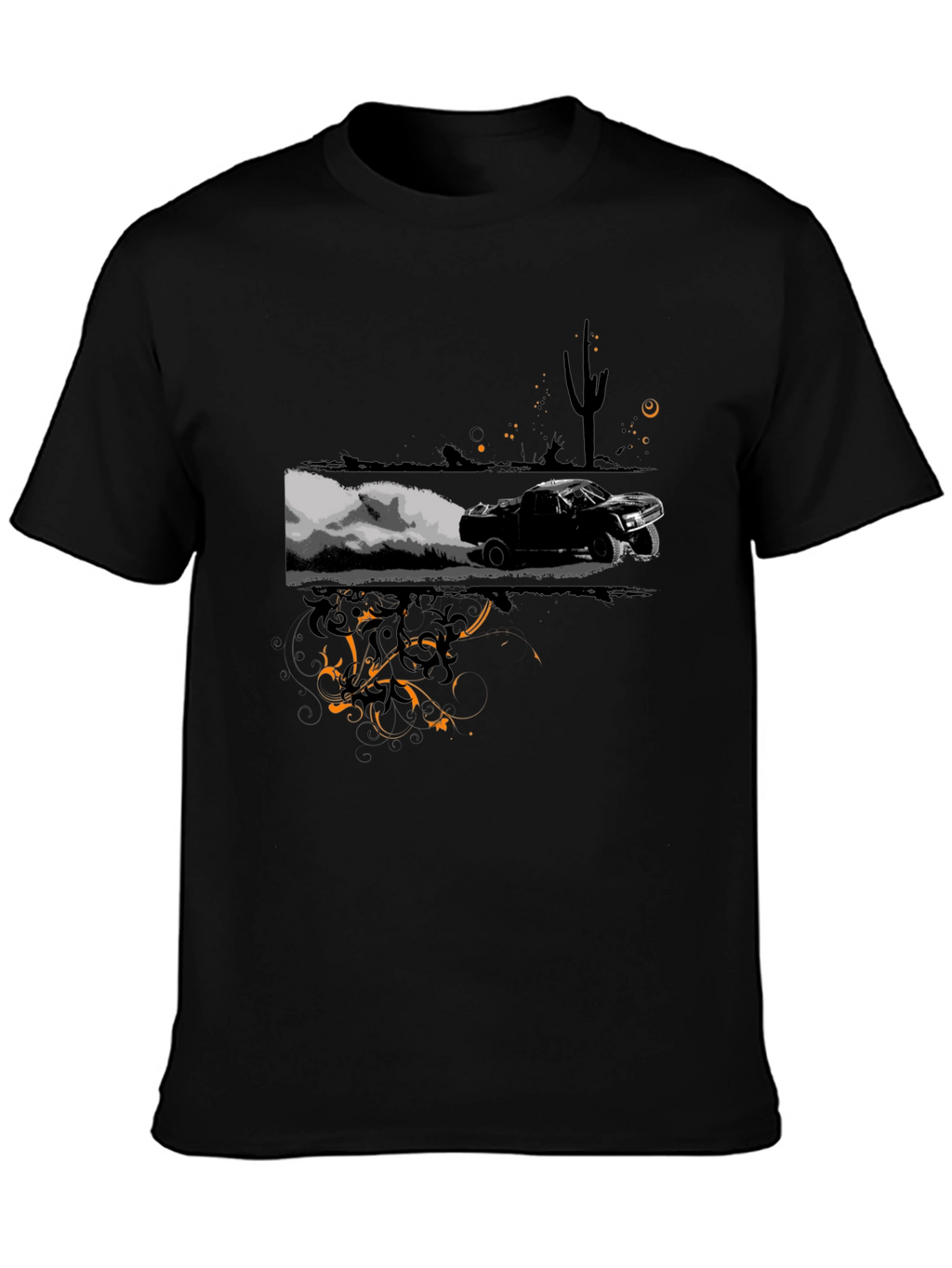 Desert Race Black Graphic Tee