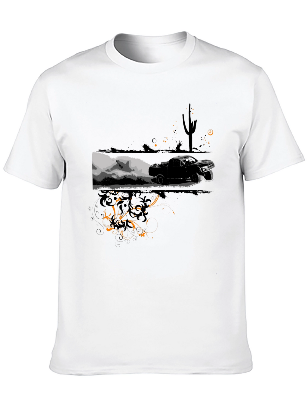 Desert Race Black Graphic Tee