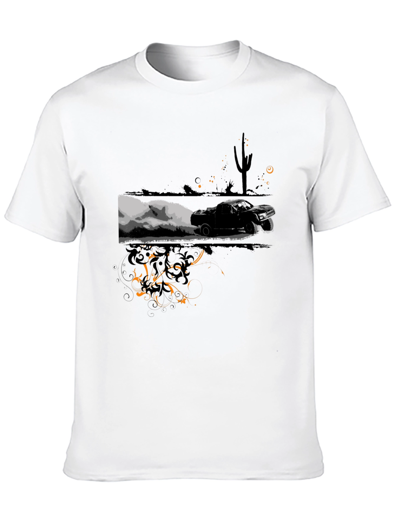 Desert Race Black Graphic Tee