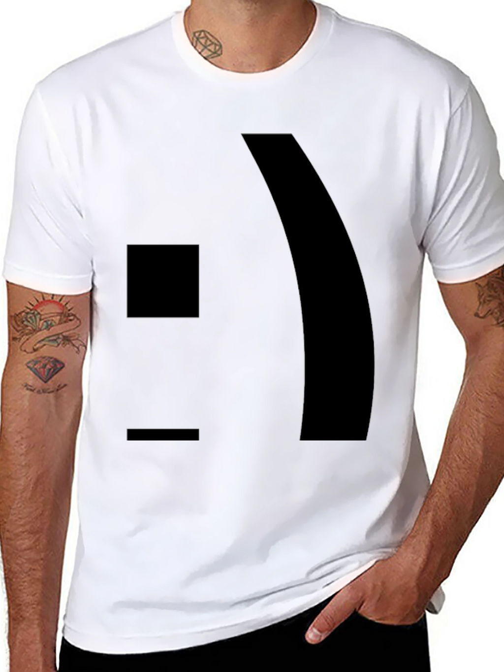 Modern Graphic Black T-Shirt