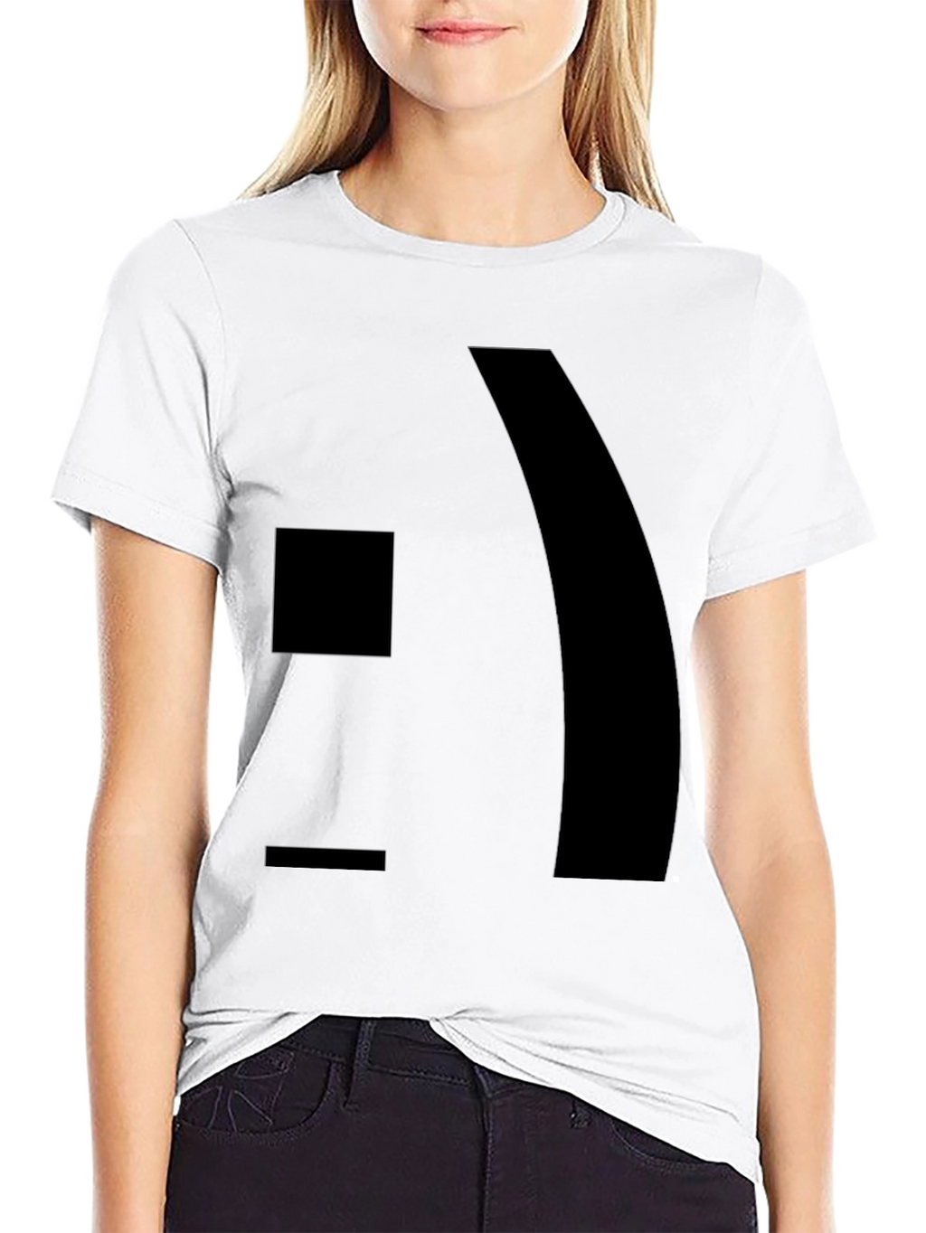 Modern Graphic Black T-Shirt