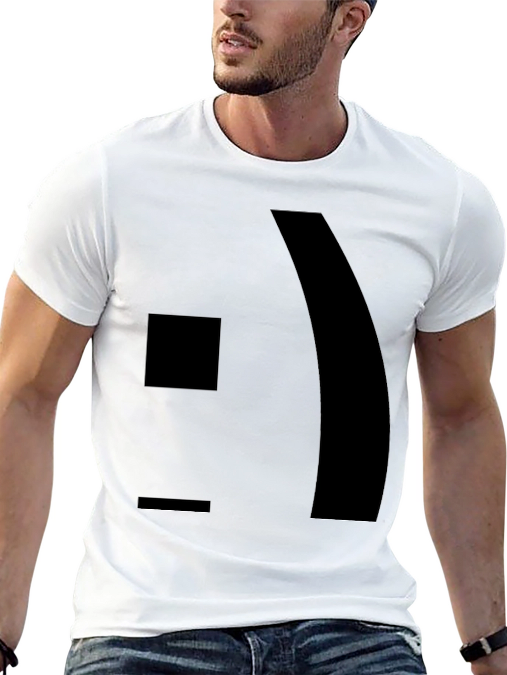 Modern Graphic Black T-Shirt
