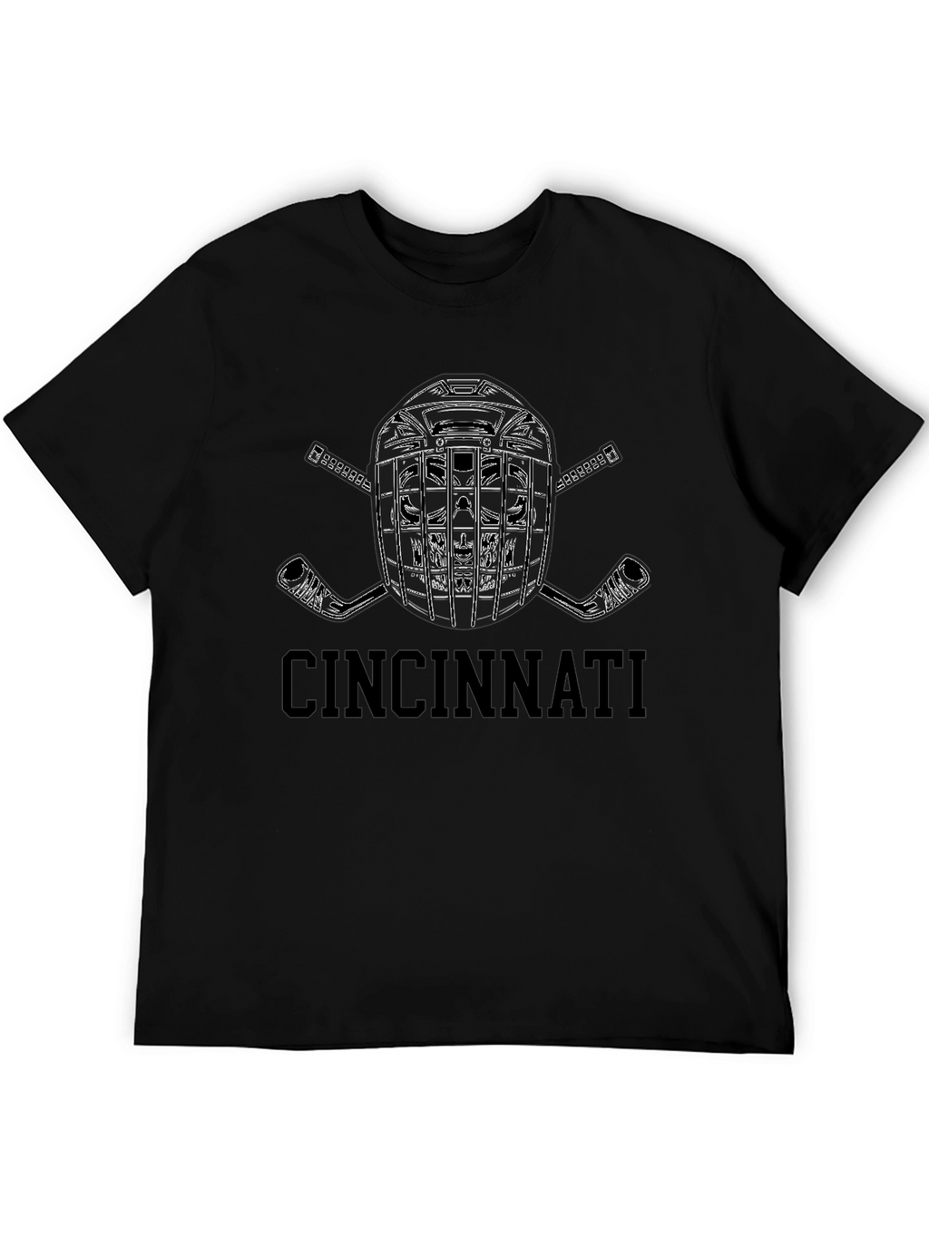 Cincinnati Hockey Helmet Graphic Tee