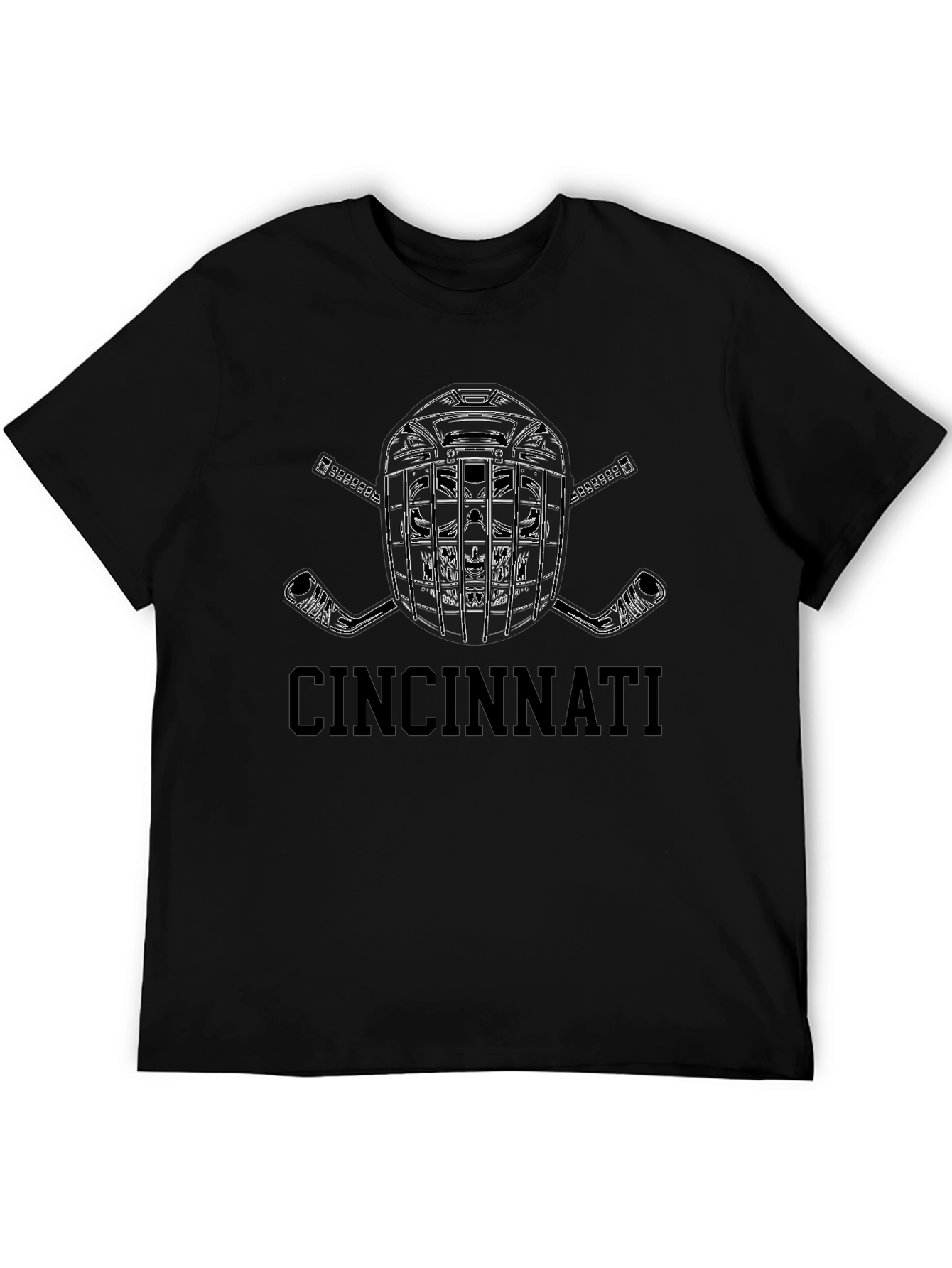 Cincinnati Hockey Helmet Graphic Tee