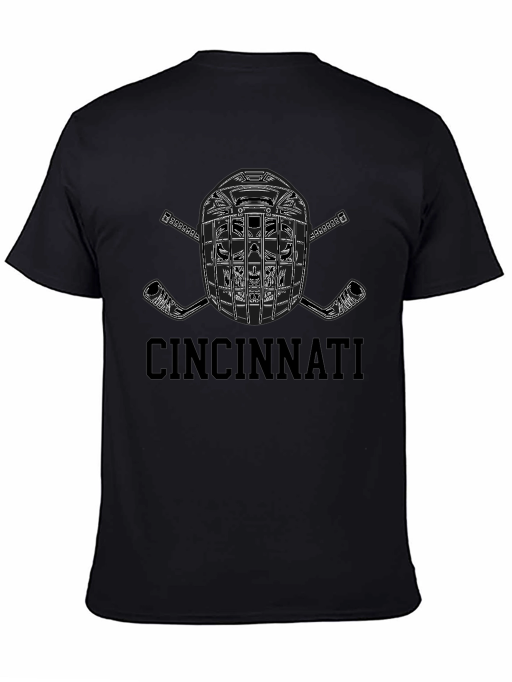 Cincinnati Hockey Helmet Graphic Tee