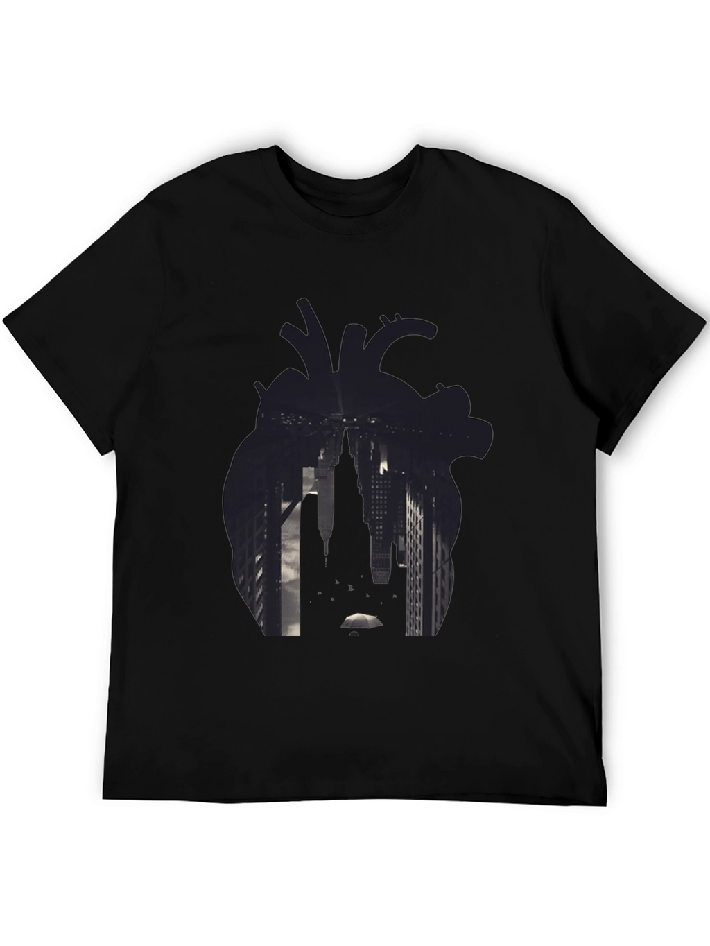 Heart Cityscape Graphic T-Shirt