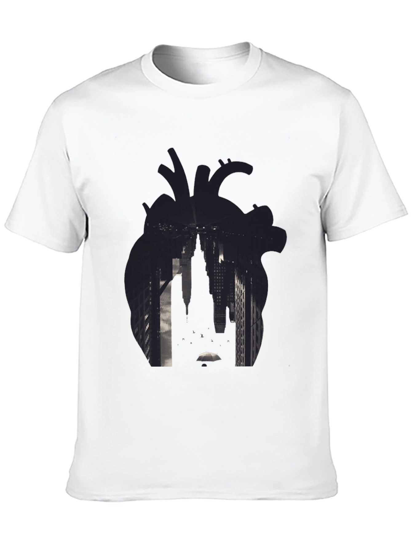 Heart Cityscape Graphic T-Shirt