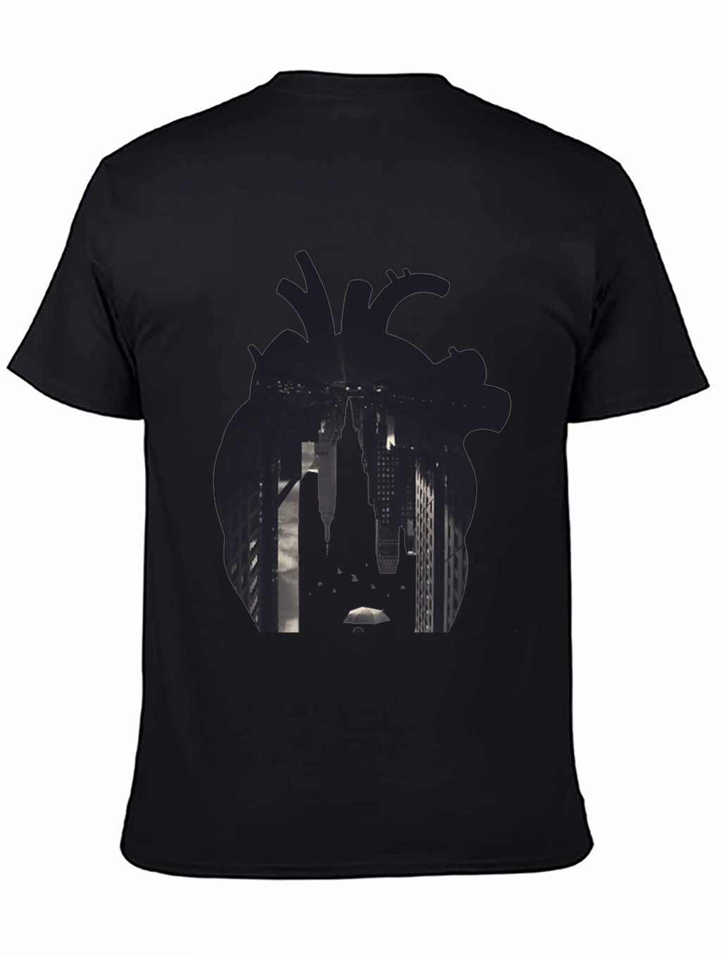 Heart Cityscape Graphic T-Shirt