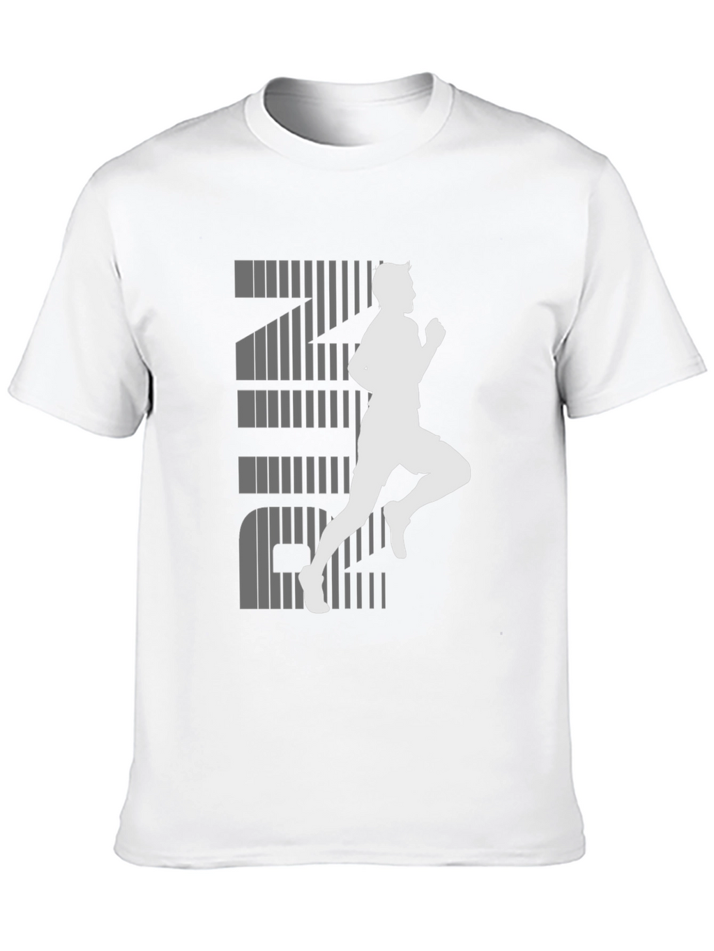 Mens Black RUN Graphic Tee