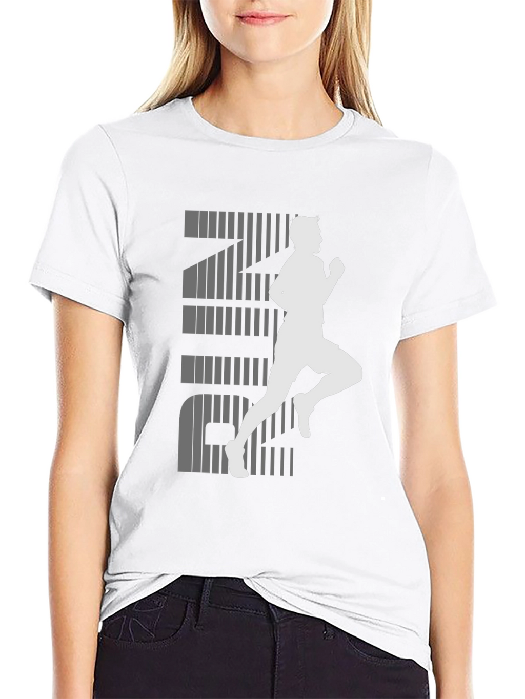 Mens Black RUN Graphic Tee