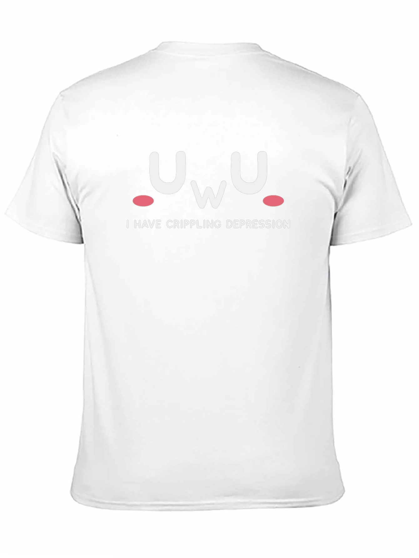 UwU Crippling Depression Graphic Tee - Soft Black T-Shirt
