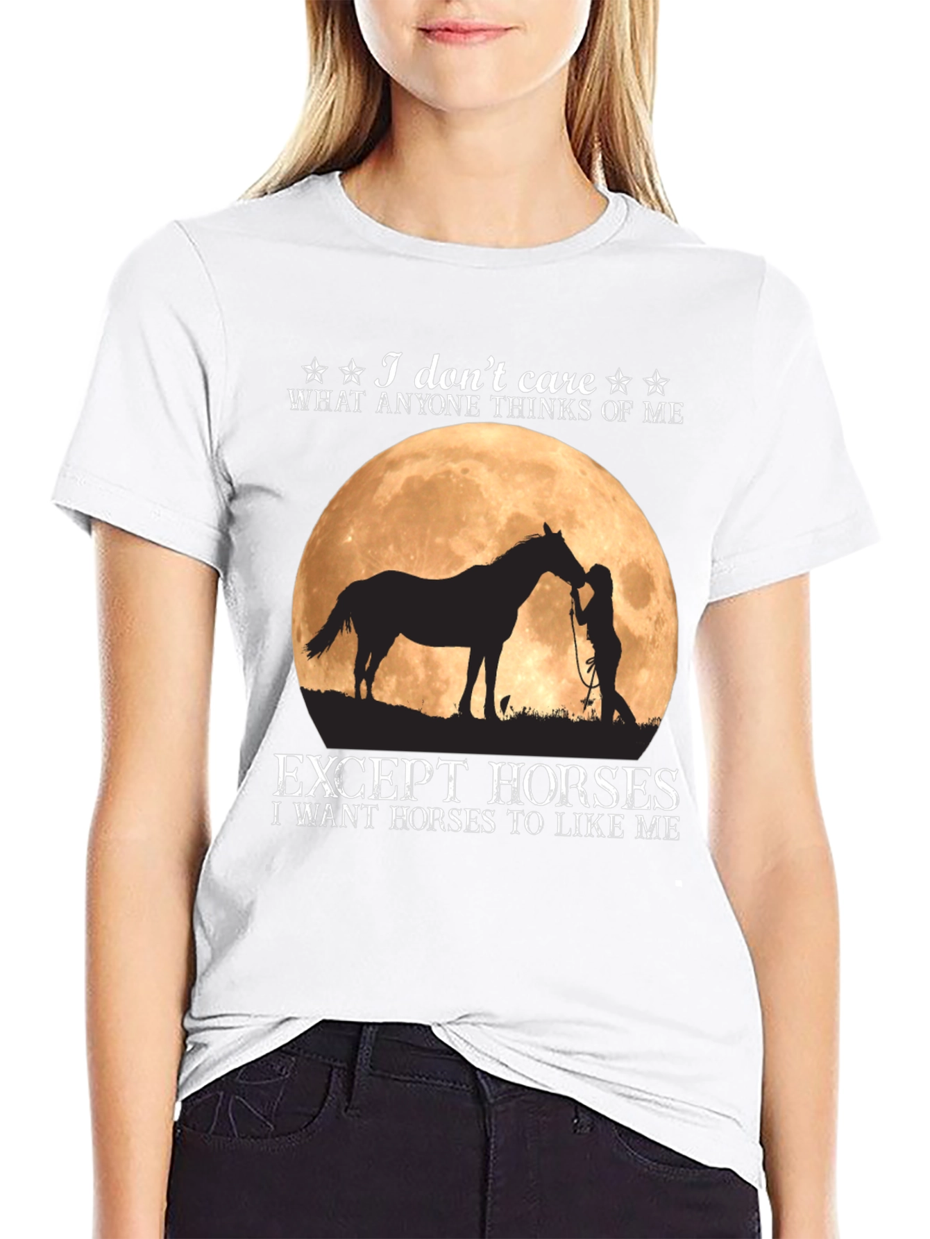 Horse Lover T-Shirt - I Dont Care Except Horses