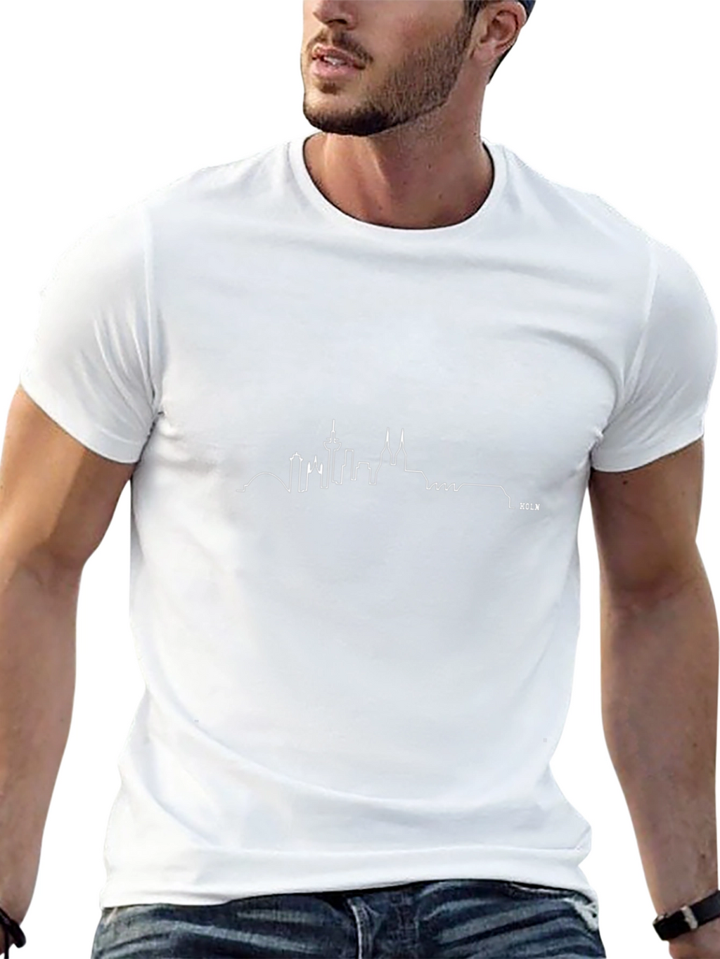 Cologne Skyline Graphic Tee - Black