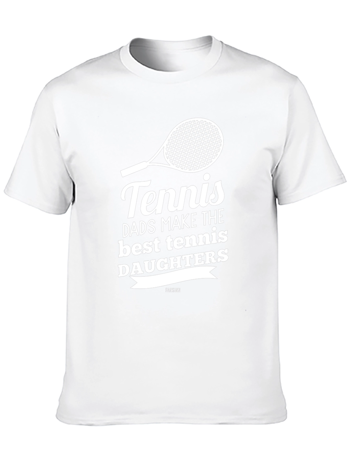Tennis Dad & Daughter Black T-Shirt