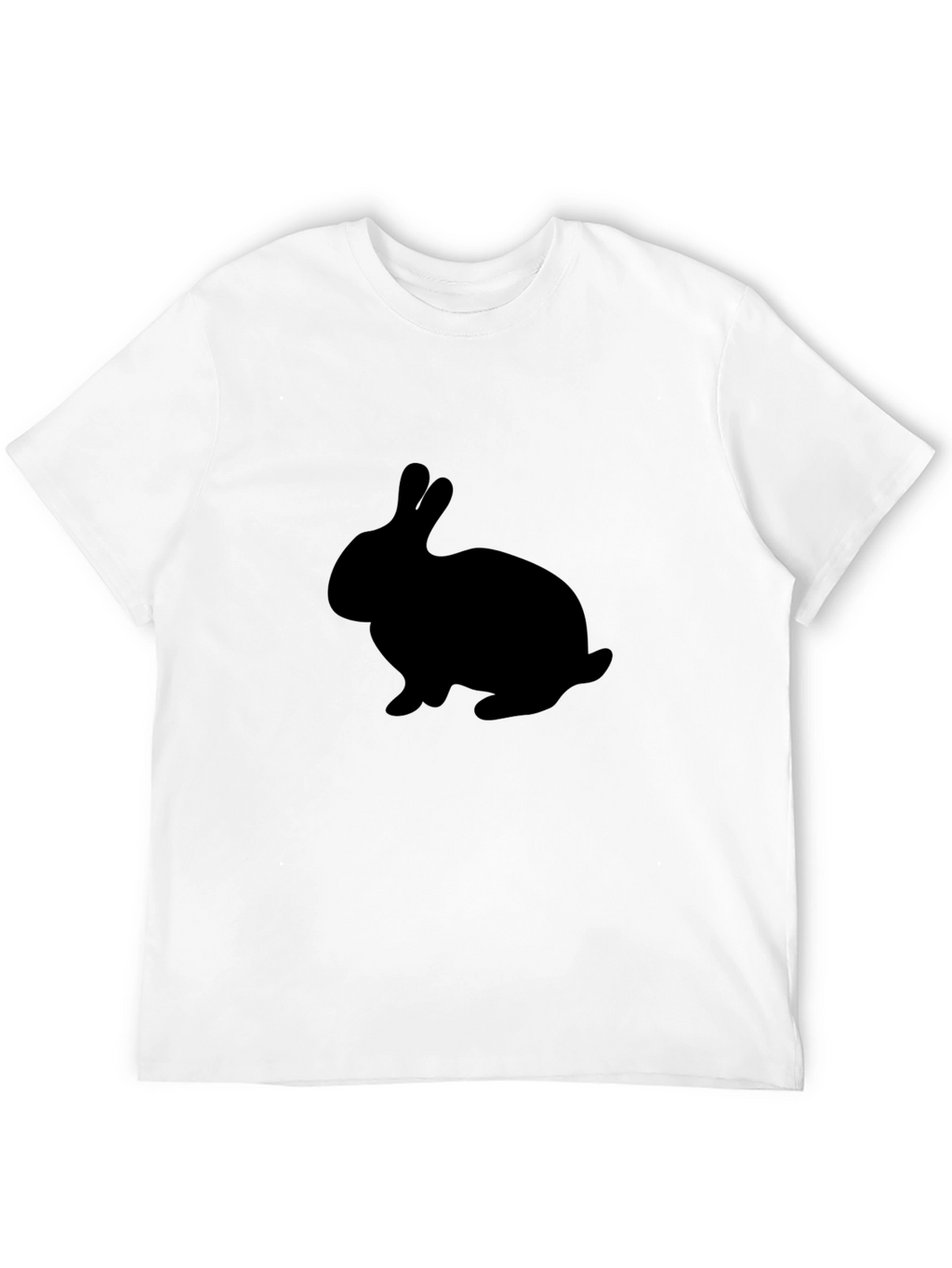 Black Rabbit Silhouette Graphic T-Shirt