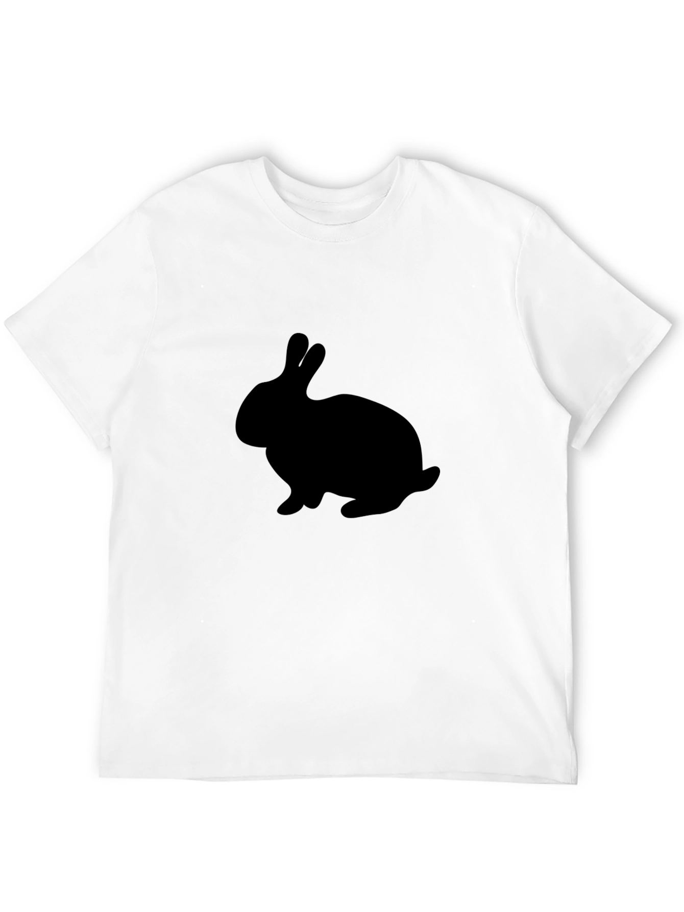 Black Rabbit Silhouette Graphic T-Shirt