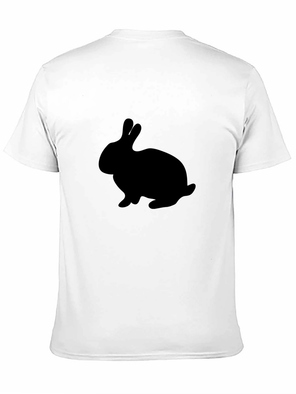 Black Rabbit Silhouette Graphic T-Shirt