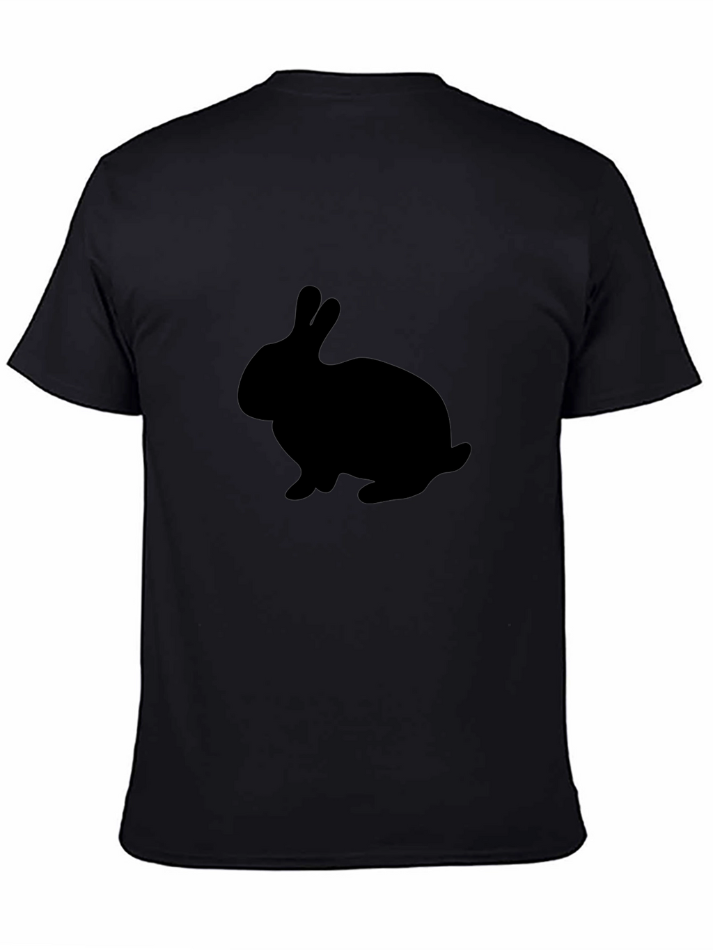 Black Rabbit Silhouette Graphic T-Shirt