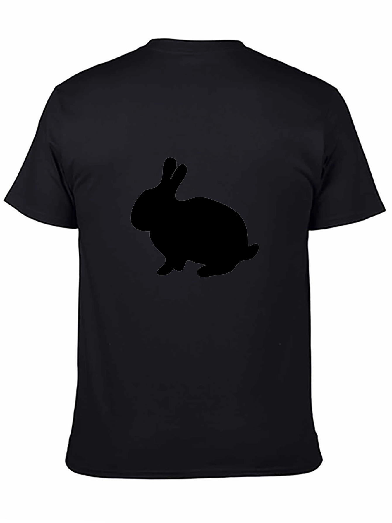 Black Rabbit Silhouette Graphic T-Shirt