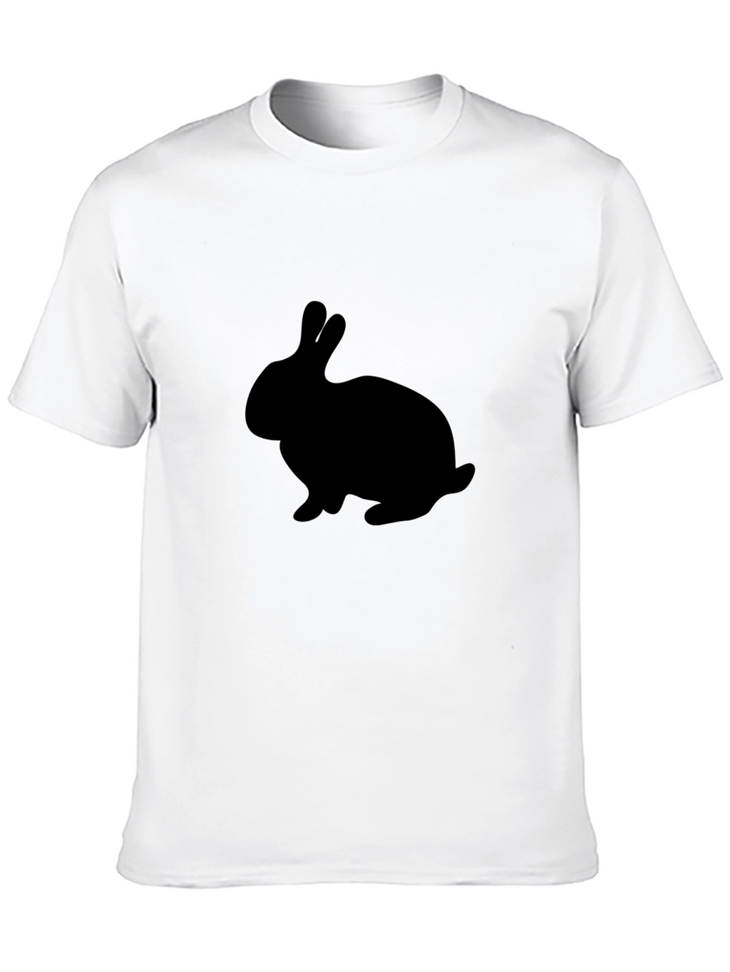 Black Rabbit Silhouette Graphic T-Shirt