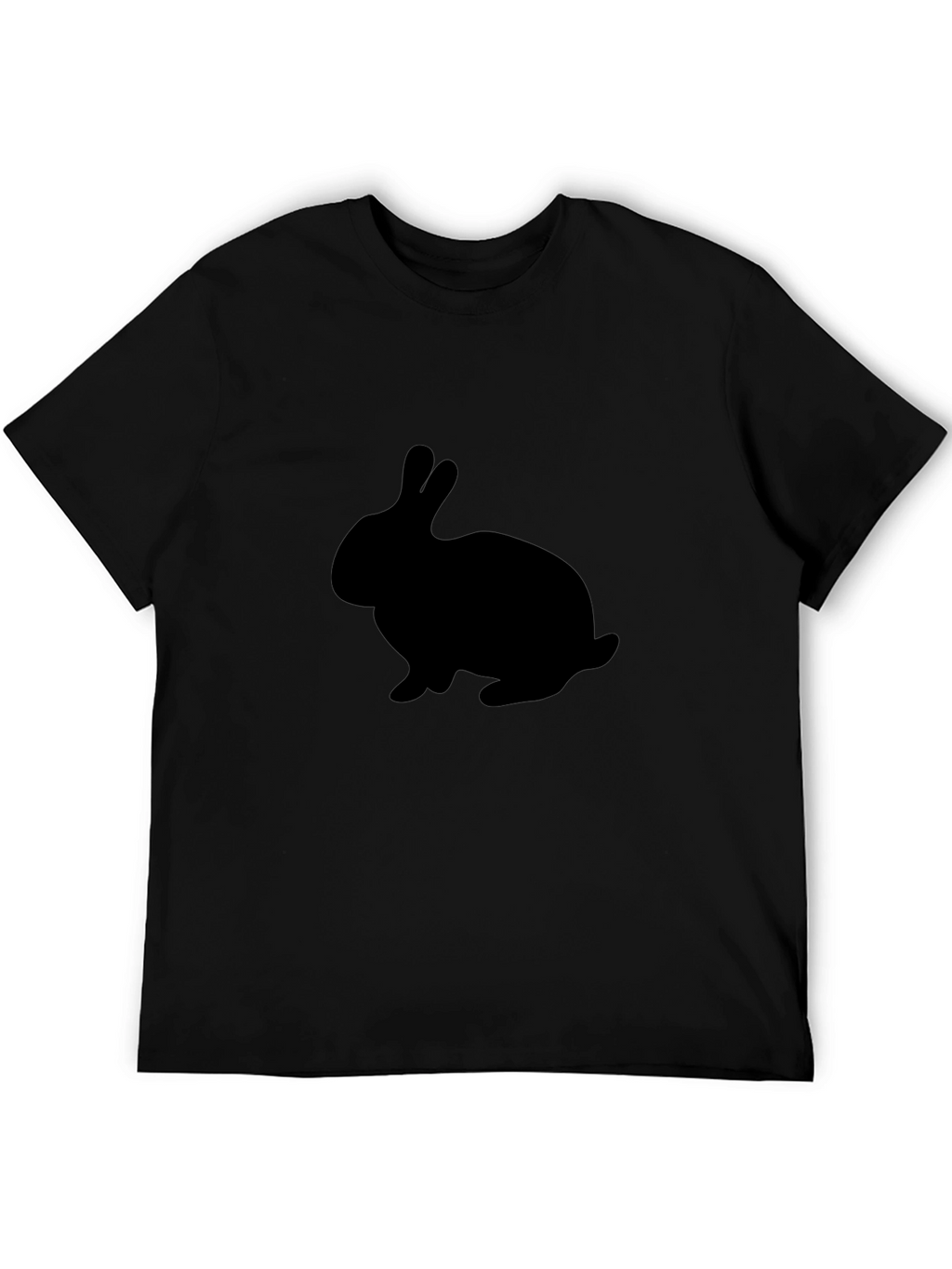 Black Rabbit Silhouette Graphic T-Shirt