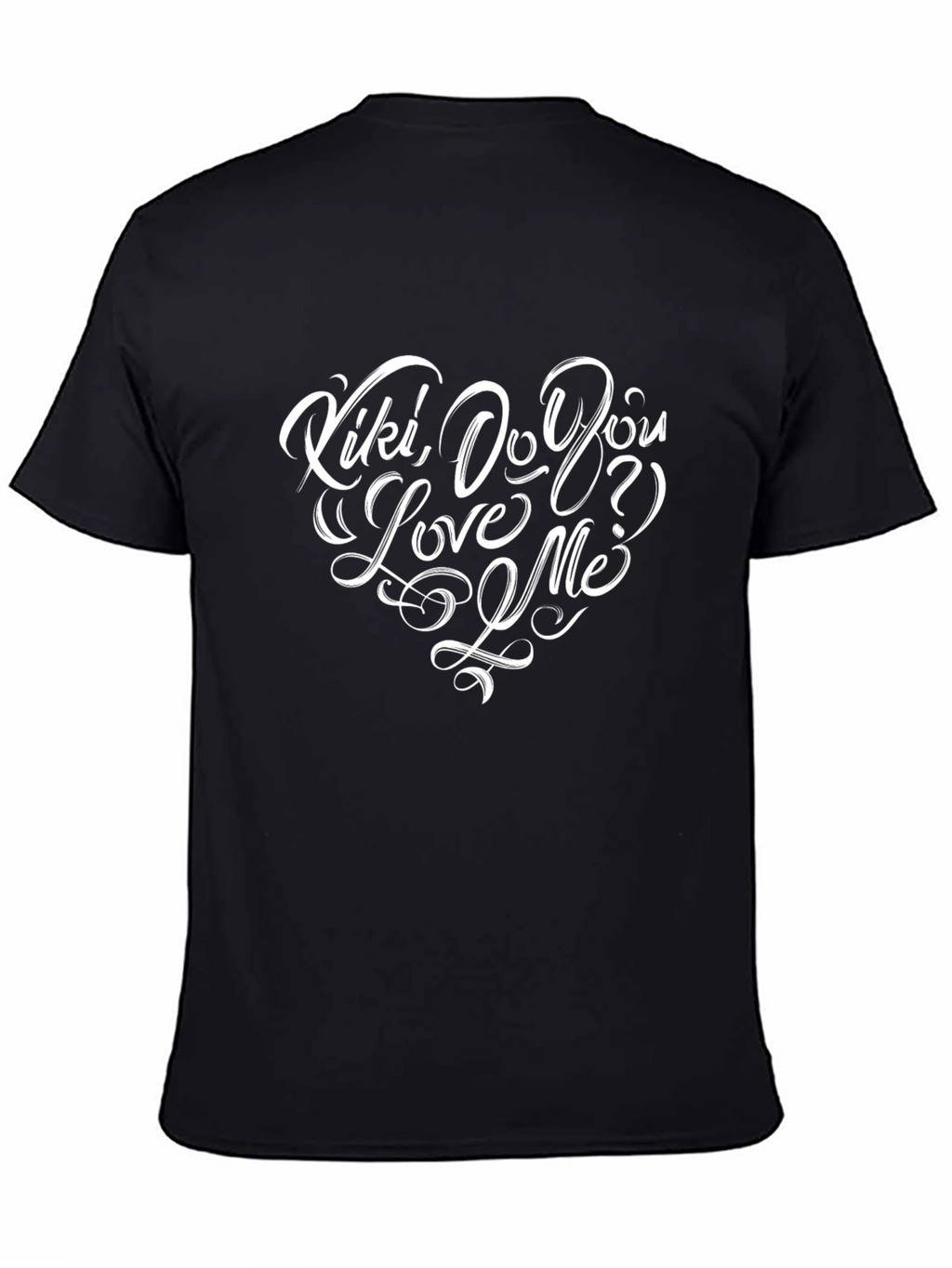 Kiki Do You Love Me Black Cotton Tee