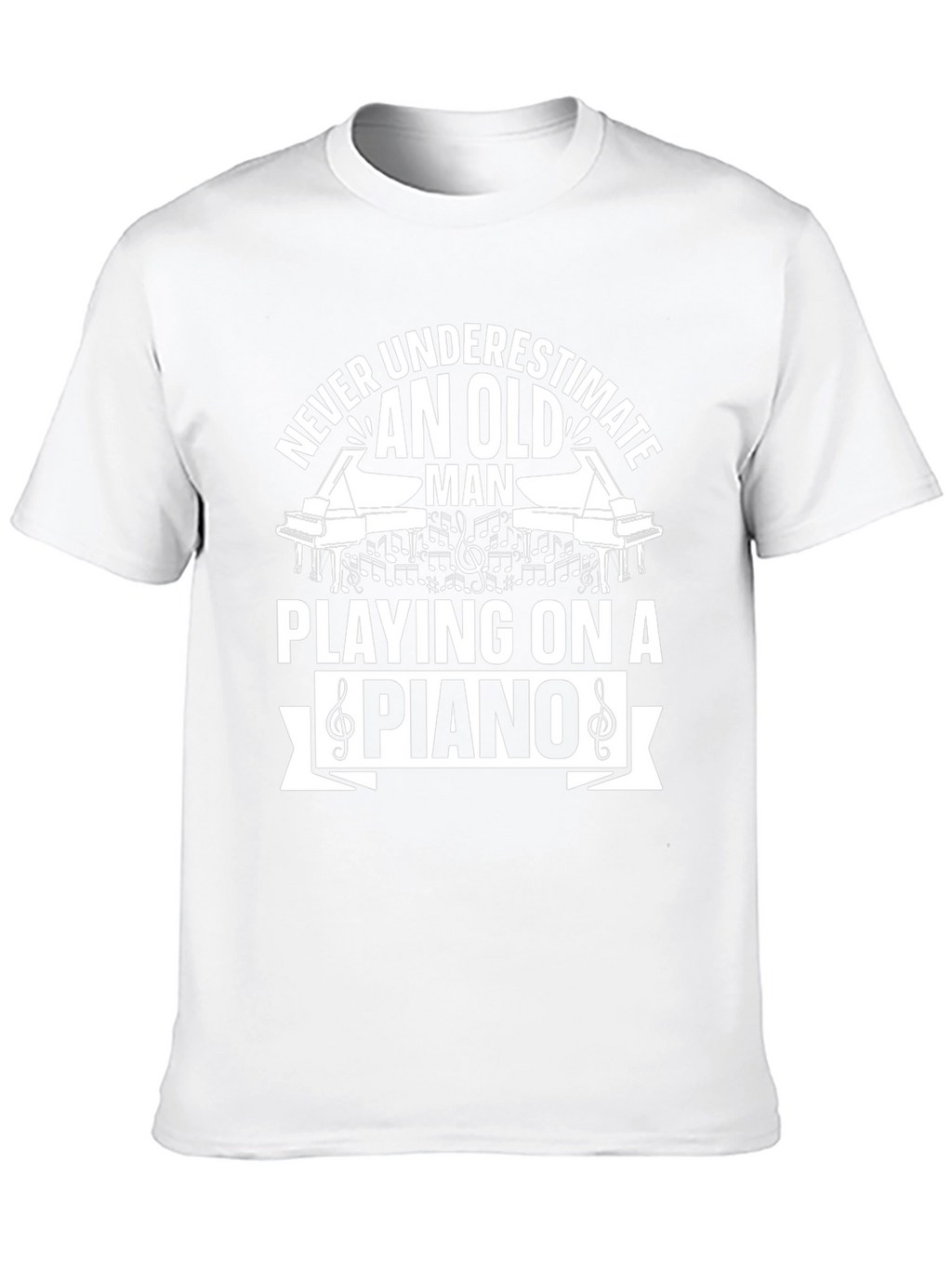 Old Man Piano Player T-Shirt