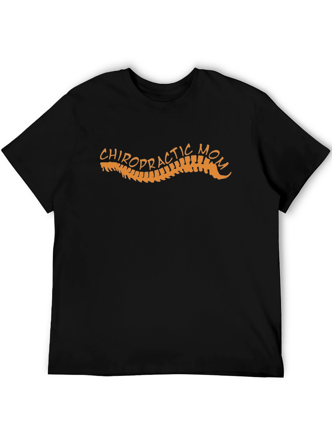 Chiropractic Mom Graphic T-Shirt - Black
