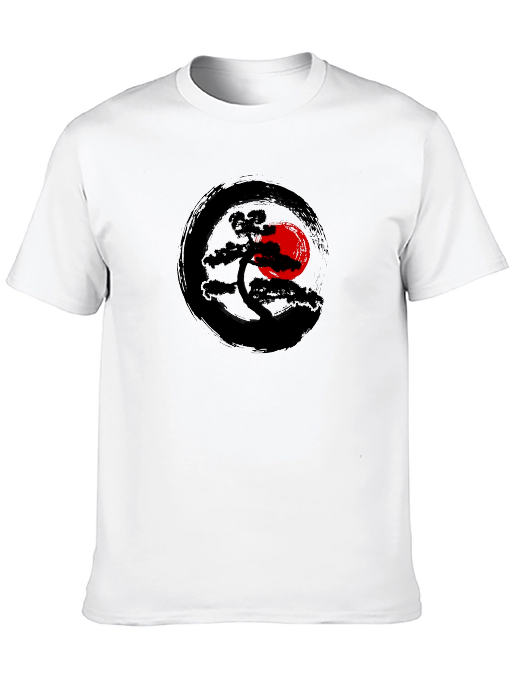 Zen Bonsai Tree T-Shirt - Artistic Japanese Design