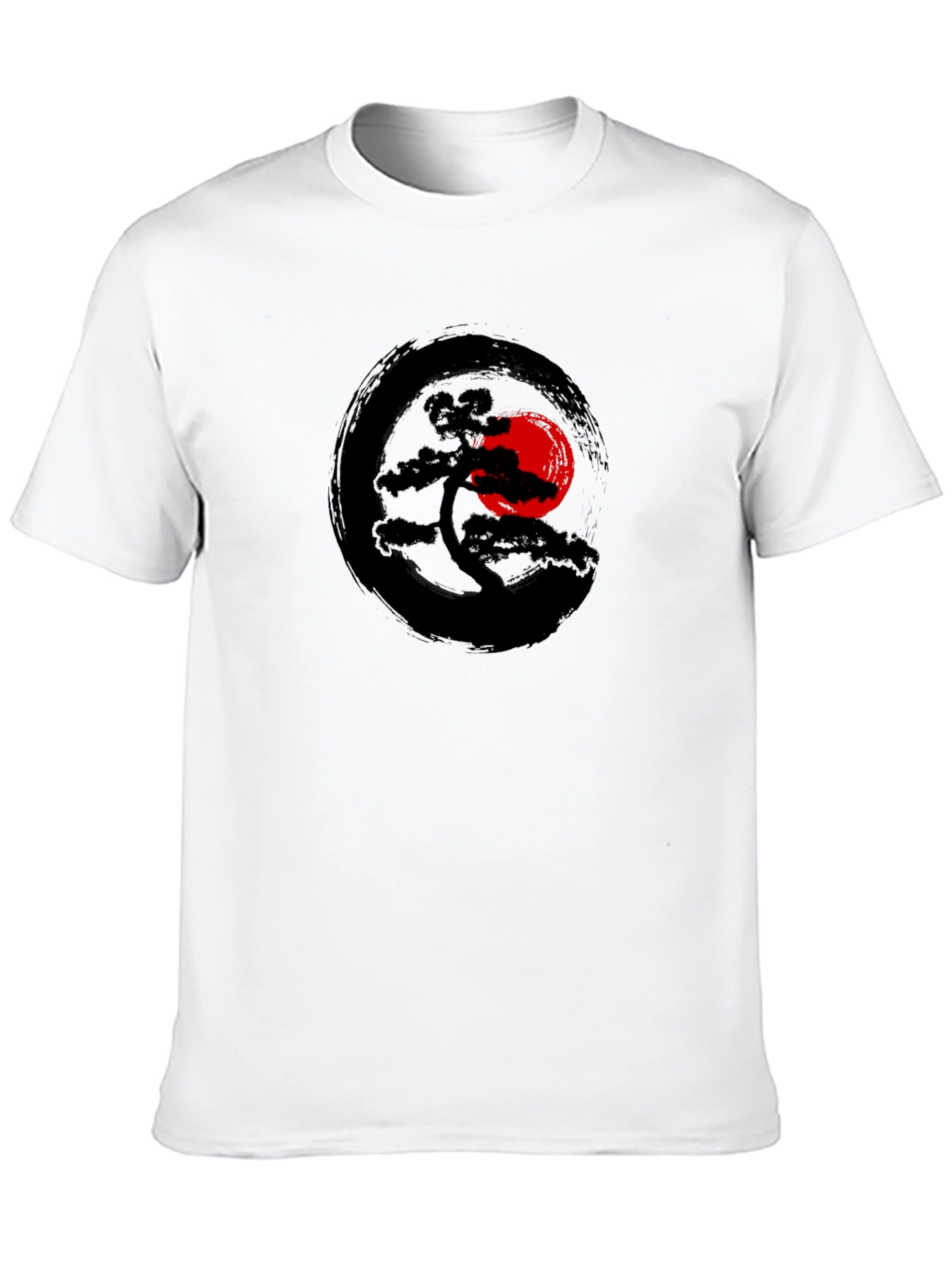 Zen Bonsai Tree T-Shirt - Artistic Japanese Design