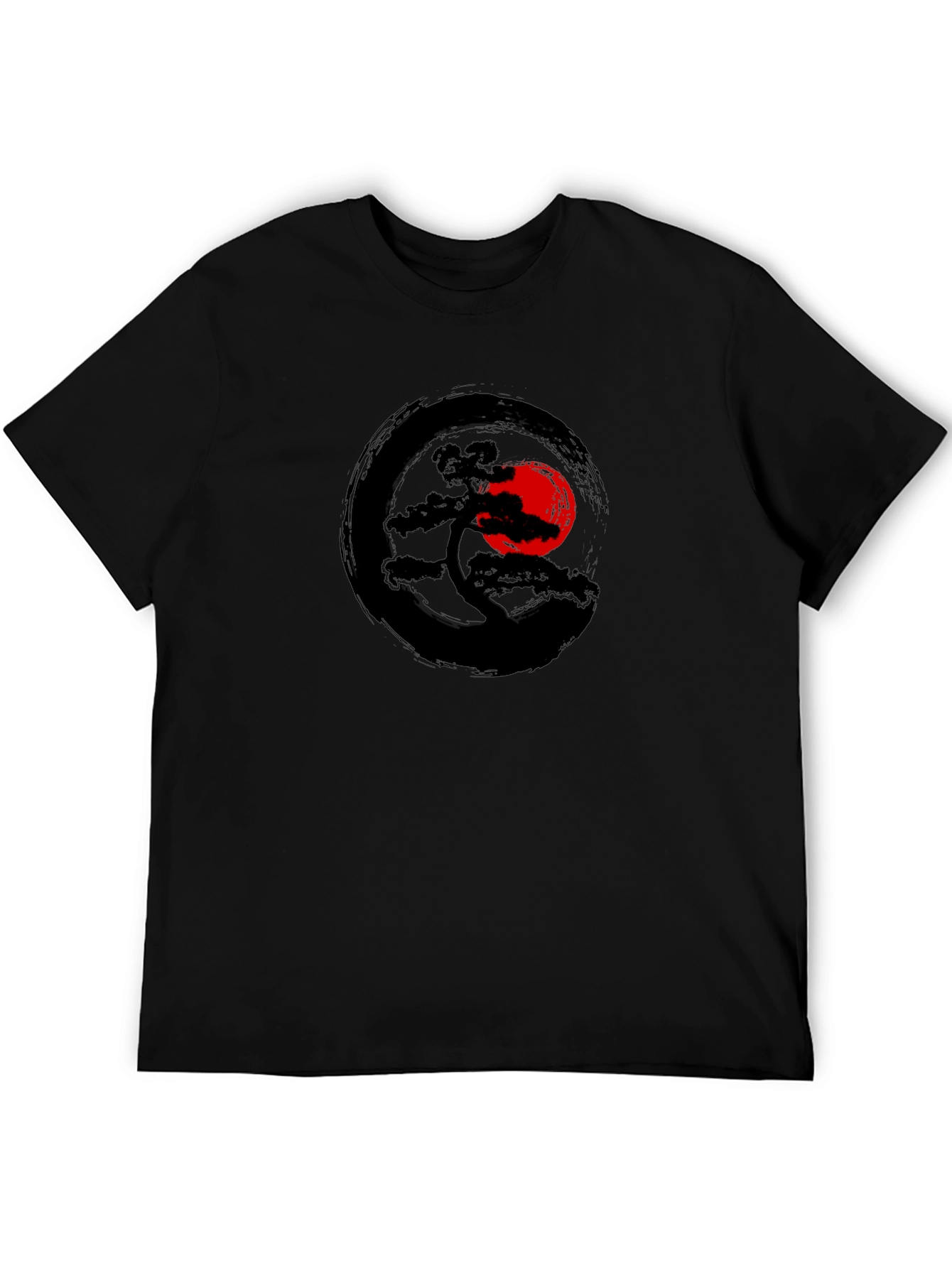 Zen Bonsai Tree T-Shirt - Artistic Japanese Design