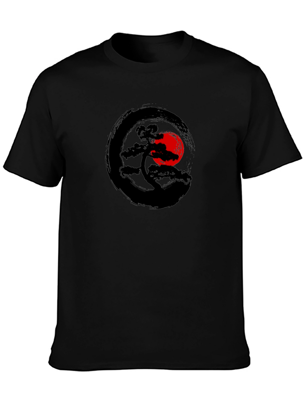 Zen Bonsai Tree T-Shirt - Artistic Japanese Design