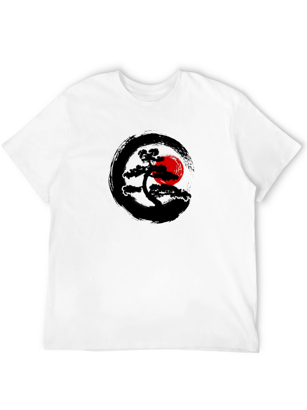 Zen Bonsai Tree T-Shirt - Artistic Japanese Design