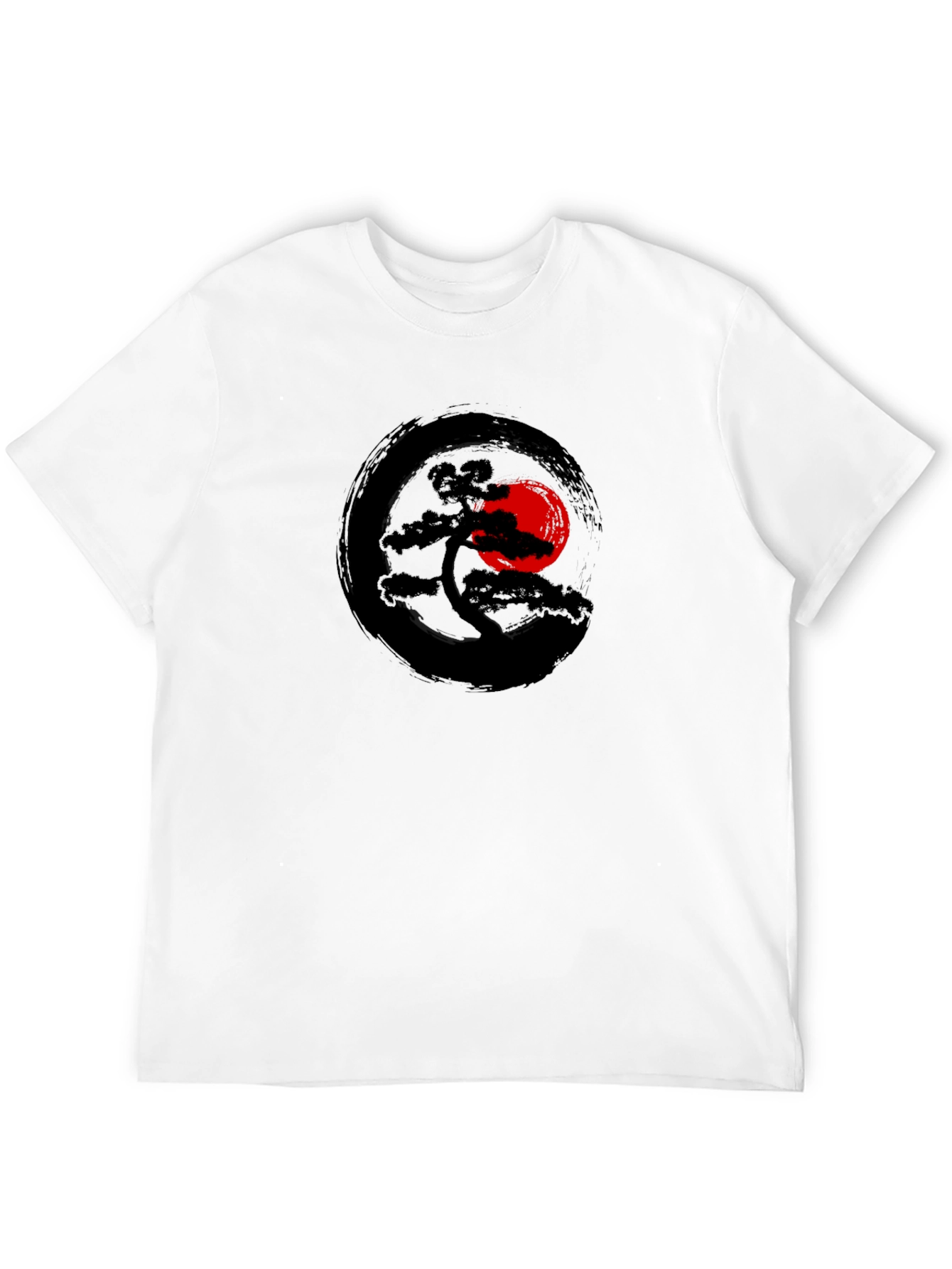 Zen Bonsai Tree T-Shirt - Artistic Japanese Design
