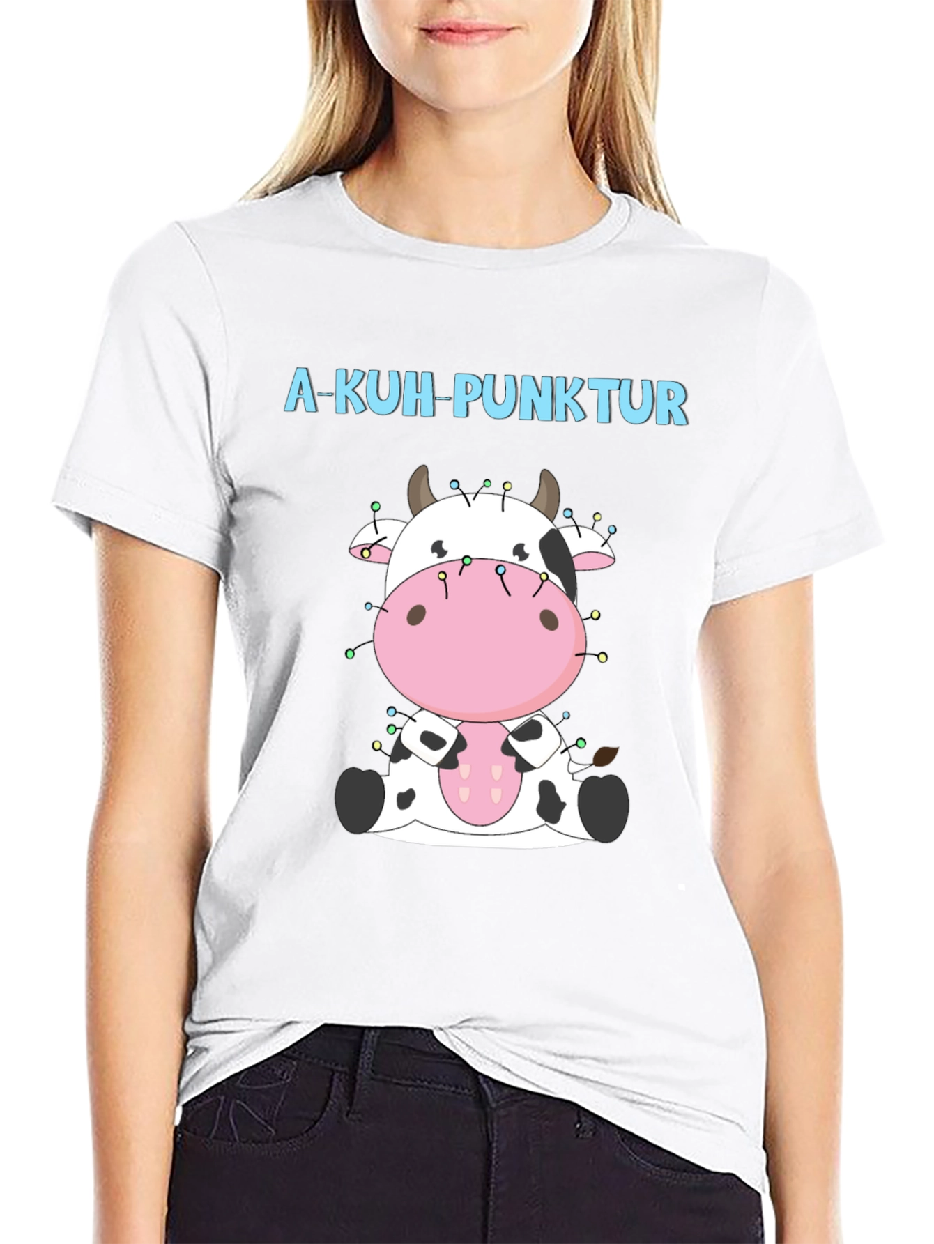 A-Kuh-Punktur Cow Christmas T-Shirt