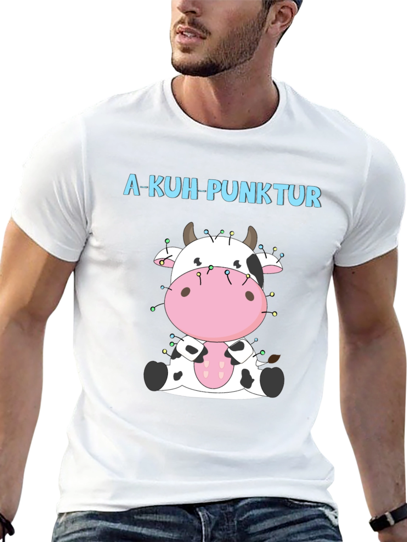 A-Kuh-Punktur Cow Christmas T-Shirt