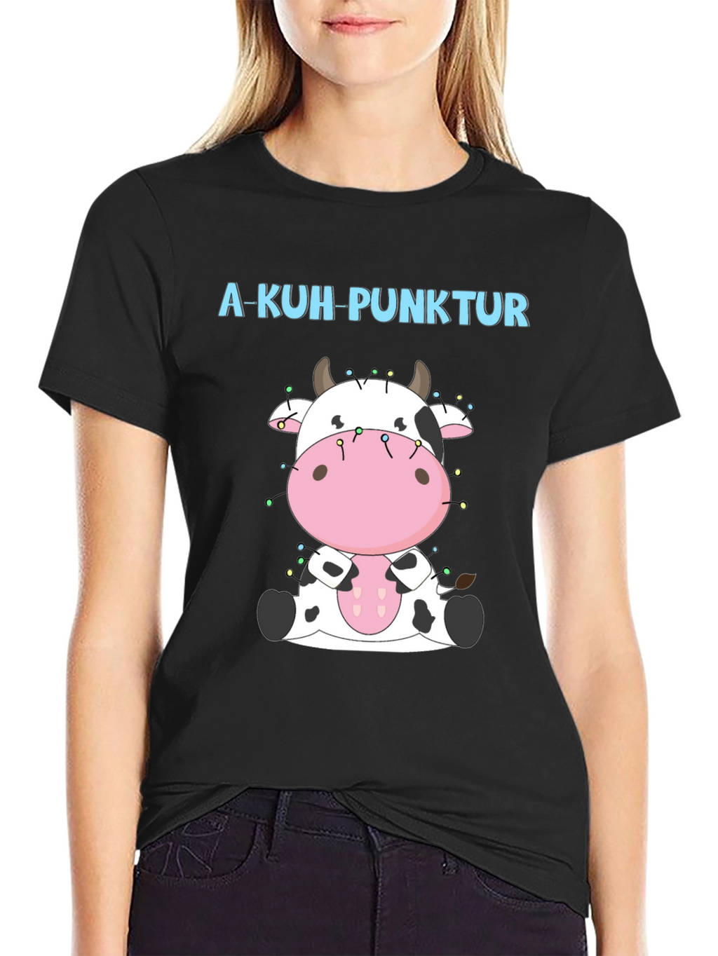 A-Kuh-Punktur Cow Christmas T-Shirt