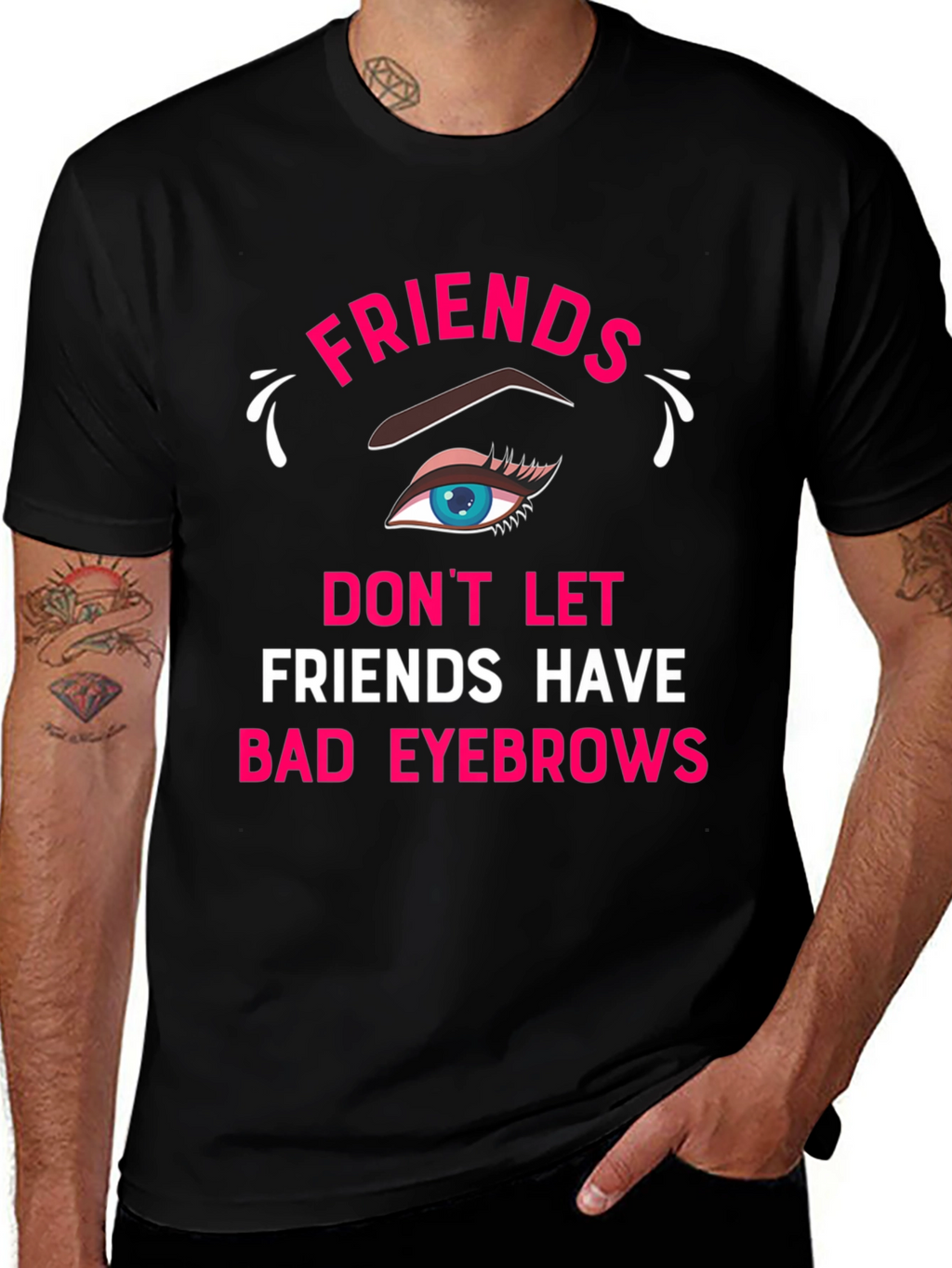 Funny Friends Eyebrow T-Shirt