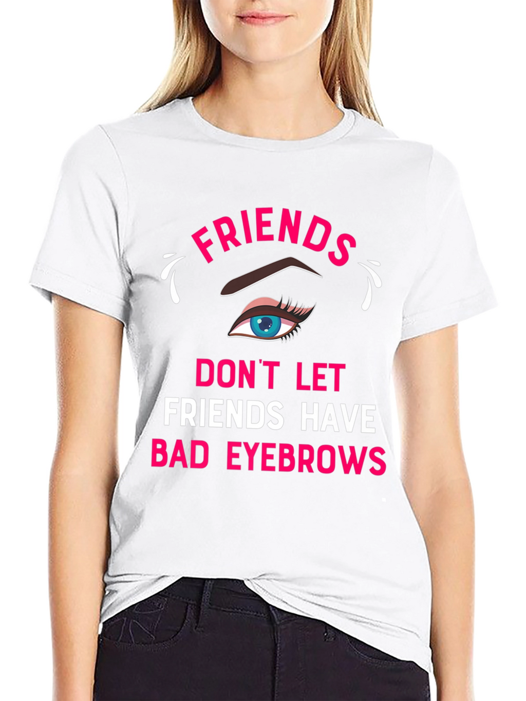 Funny Friends Eyebrow T-Shirt